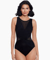 Miraclesuit Swim Illusionists Palma Shaping High Neck DD Cup Swimsuit - Black Swim