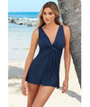 Miraclesuit Swim Must Have Marais Short Shaping DD Cup Swim Dress - Midnight Swimwear