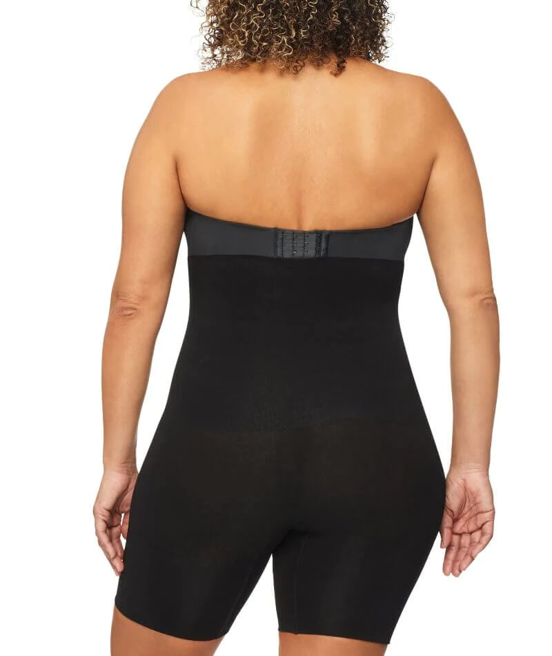 Nancy Ganz Bamboo Essentials High Waisted Thigh Shaper Short - Black Shapewear