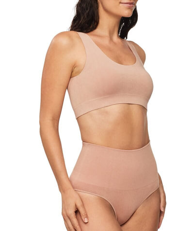 Nancy Ganz Bamboo Essentials Lined Bralette - Mahogany Bras