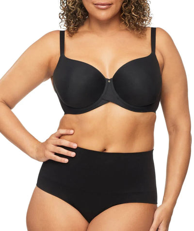 Nancy Ganz Bamboo Essentials Waisted Brief - Black Shapewear