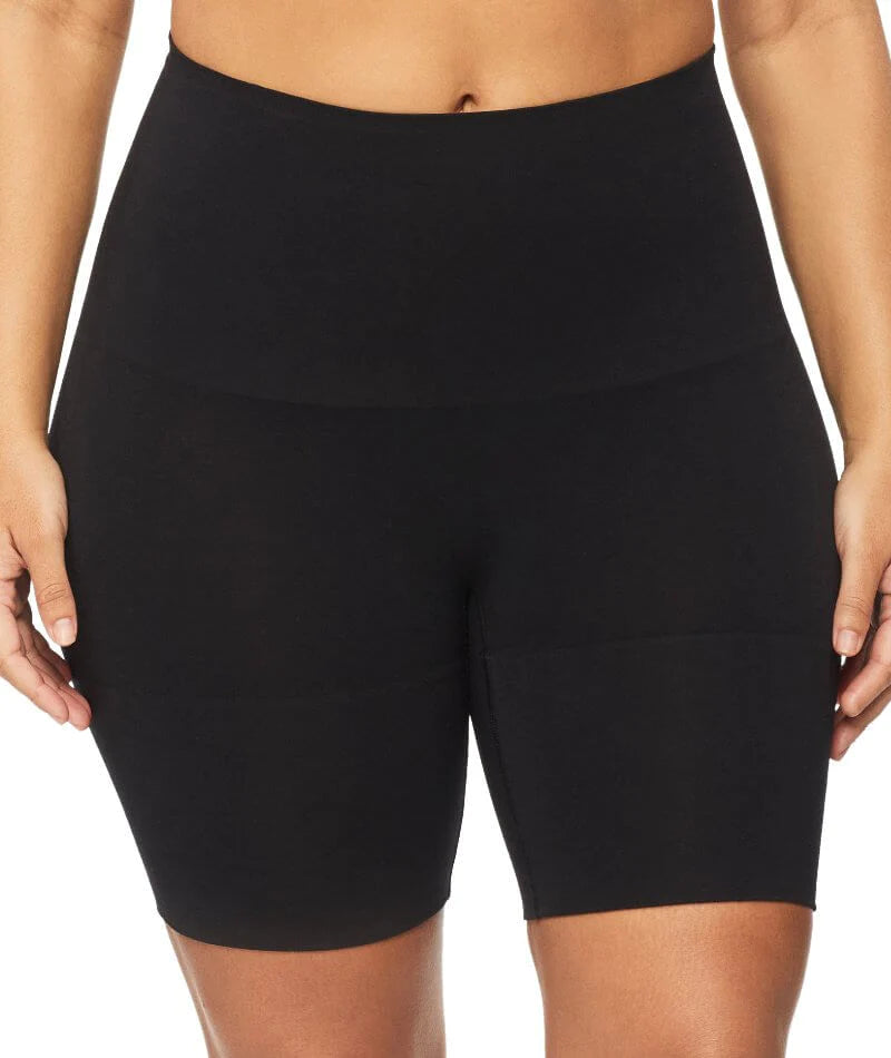 Nancy Ganz X-Factor High Waisted Thigh Shaper Short - Cocoa - Curvy