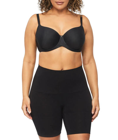 Nancy Ganz Bamboo Essentials Waisted Thigh Shaper Short - Black Shapewear