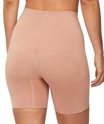 Nancy Ganz Bamboo Essentials Waisted Thigh Shaper Short - Mahogany Shapewear