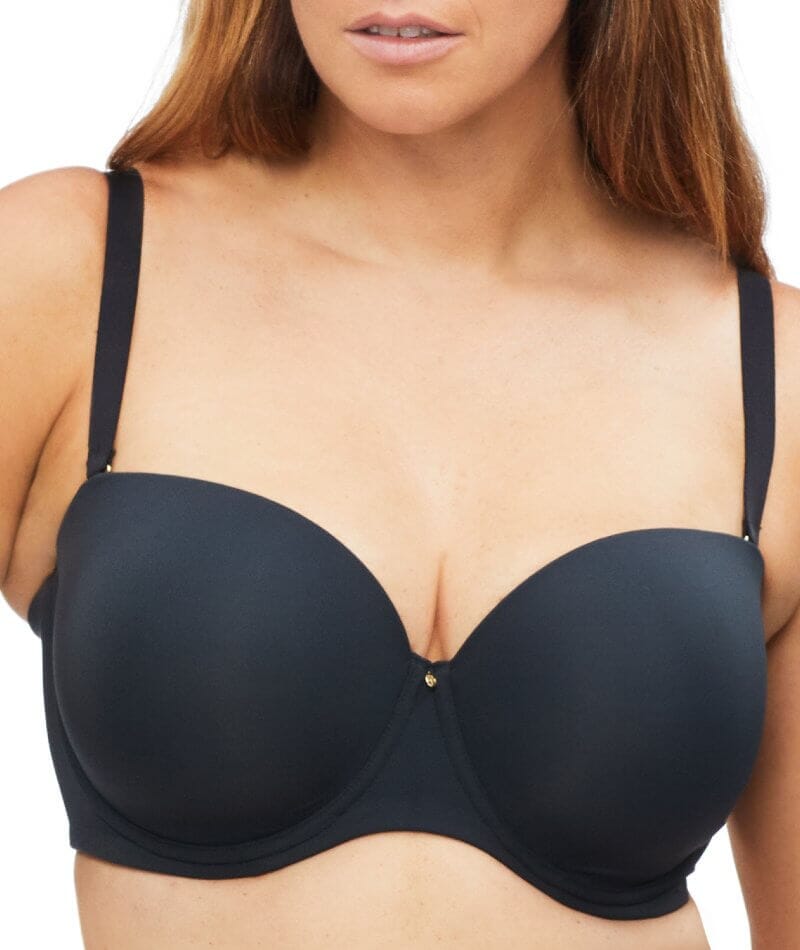 Nancy Ganz Body Define Strapless Full Cup Contour Bra - Black Bras