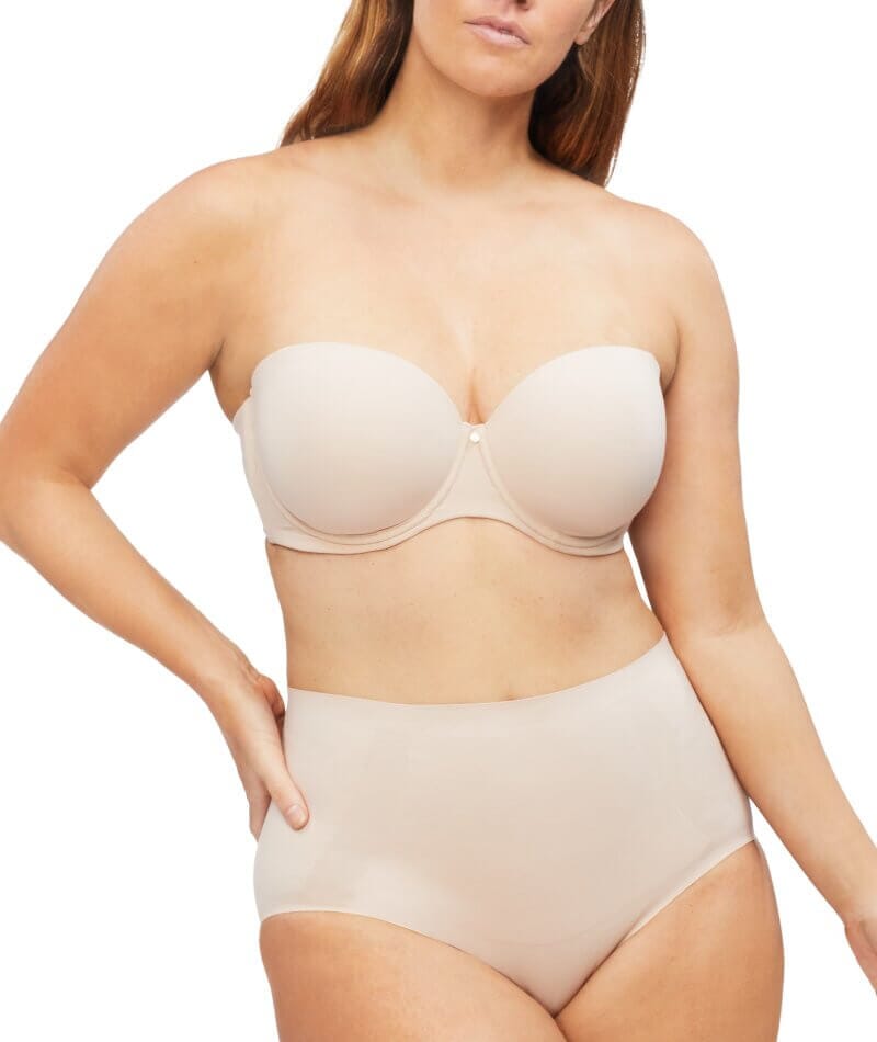 Nancy Ganz Body Define Strapless Full Cup Contour Bra - Warm Taupe Bras