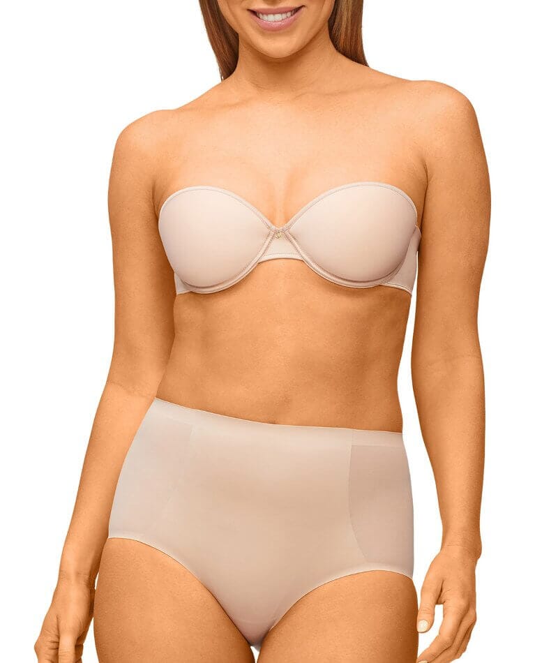 Nancy Ganz Body Light Spacer Strapless Bra - Warm Taupe - Curvy Bras