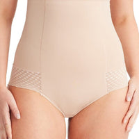 Nancy Ganz Revive Lace High Waisted Brief - Warm Taupe