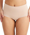 Nancy Ganz Revive Lace Waisted Brief - Warm Taupe Shapewear