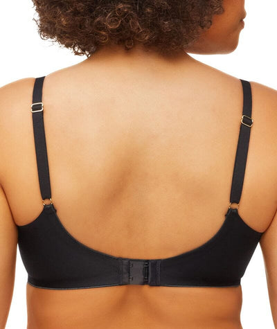 Nancy Ganz Revive Maya Underwire Lace Minimiser Bra - Black Bras