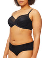 Nancy Ganz Revive Maya Underwire Lace Minimiser Bra - Black Bras