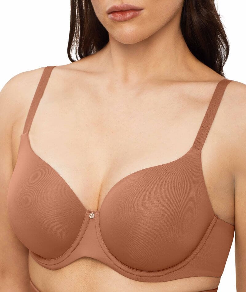 Nancy Ganz Revive Smooth Full Cup Contour Bra - Cocoa - Curvy Bras