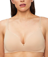 Nancy Ganz Solid & Sheer High Waisted Thigh Shaper - Warm Taupe - Curvy Bras