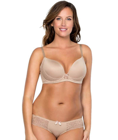 Parfait Casey Contour Plunge Bra - European Nude - Curvy Bras