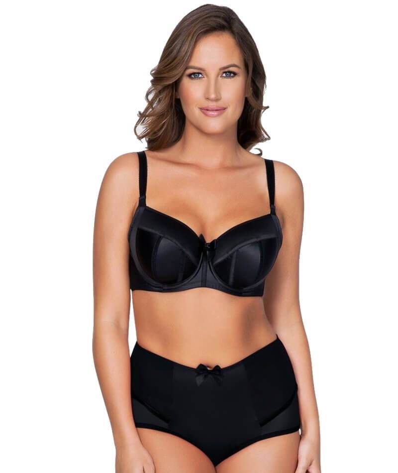 Padded underwired bra E/F cup - Black - Ladies