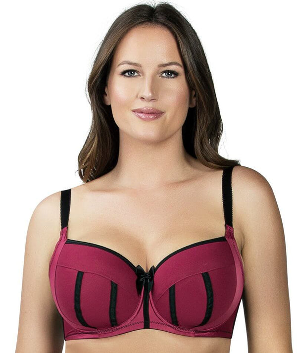 Charlotte Full Busted and Full Figured Sexy Padded Bra - Rio Red