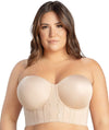 Parfait Elissa Seamless Underwire Padded Longline Strapless Bra - European Nude Bras