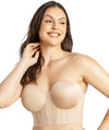 Parfait Elissa Seamless Underwire Padded Longline Strapless Bra - European Nude Bras
