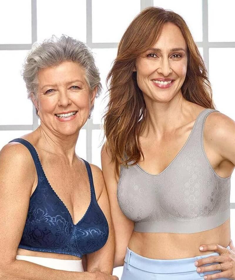 Playtex womens 18 Hour Ultimate Lift and Support Wire Free Bra, Black/Nude,  44DDD
