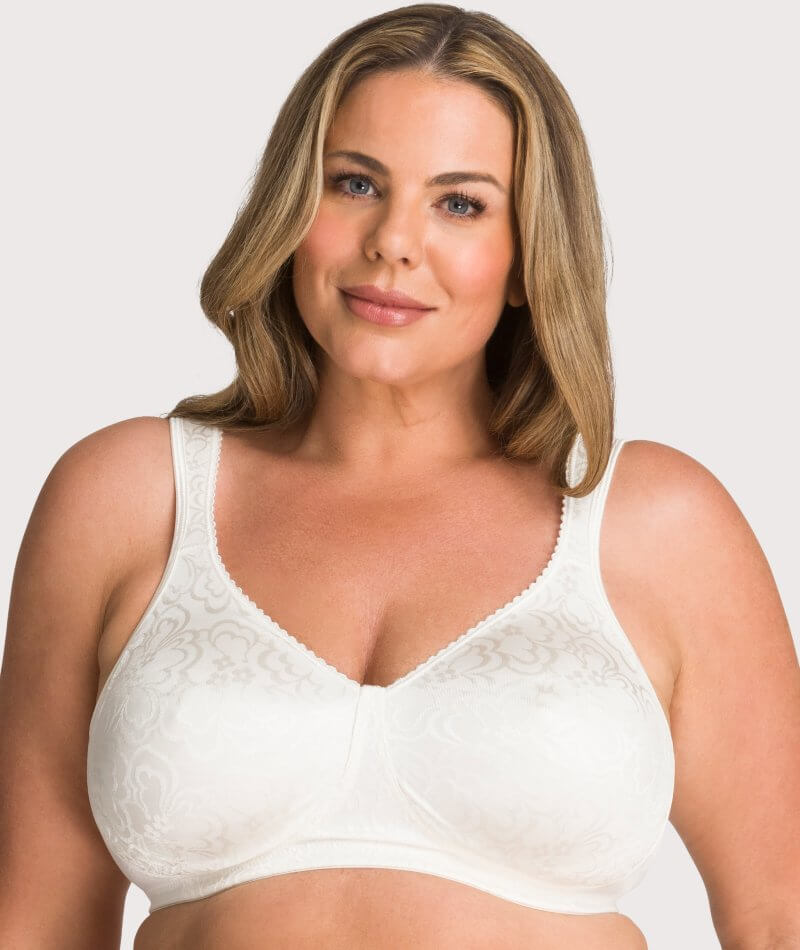 Playtex 18 Hour Ultimate Lift & Support Wire-Free Bra - Mother Of Pearl Bras 34B 