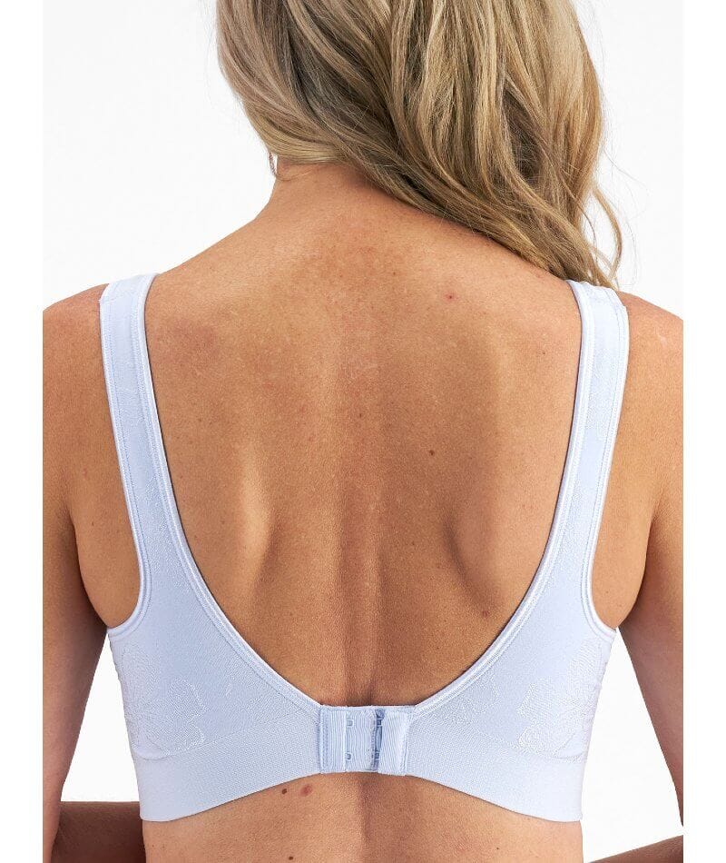 Playtex Comfort Revolution Contour Wire-free Bra - Blue Floral Bras