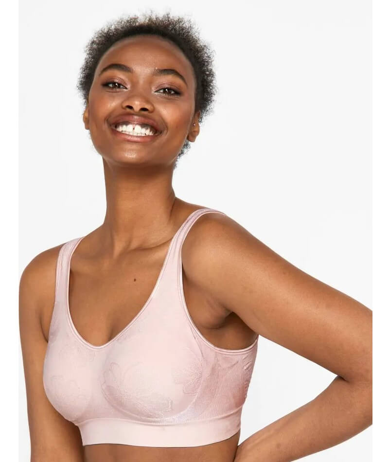 Playtex Comfort Revolution Smoothtec Band Wirefree Bra P6549 Nude Womens  Lingerie