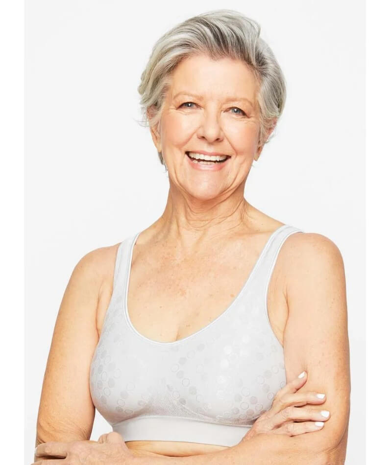 Playtex Comfort Revolution Contour Dot Wire Free Bra - Crystal Grey Bras 