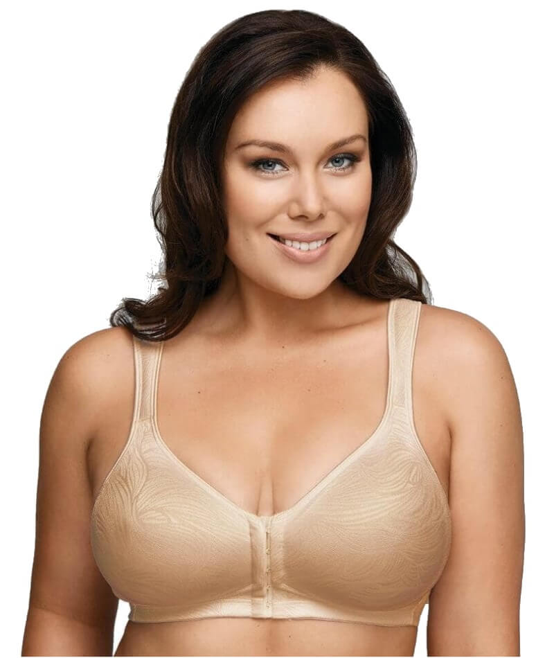 Playtex Front Closure Underwire Bra - Nude - Curvy Bras