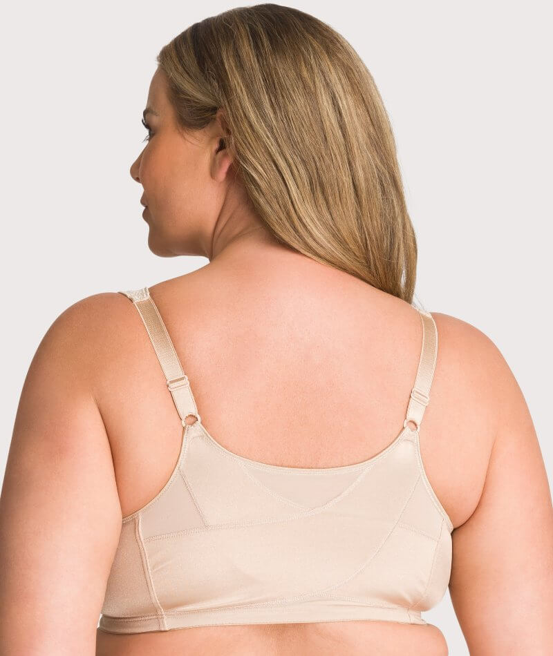 Playtex 18 Hour Front Closing Wire-free Posture Bra - Nude - Curvy