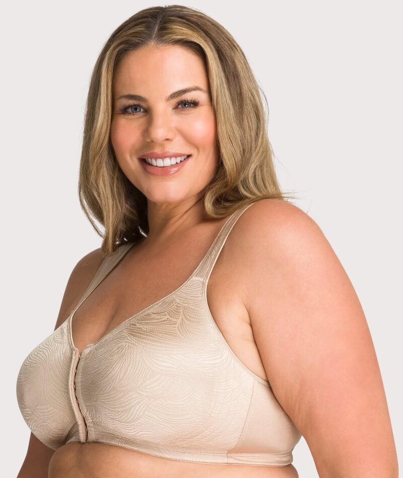 Playtex 18 Hour Front Closing Wire-free Posture Bra - Nude - Curvy Bras