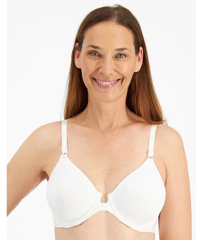 Playtex Front Closure Wire-free Bra - White Bras