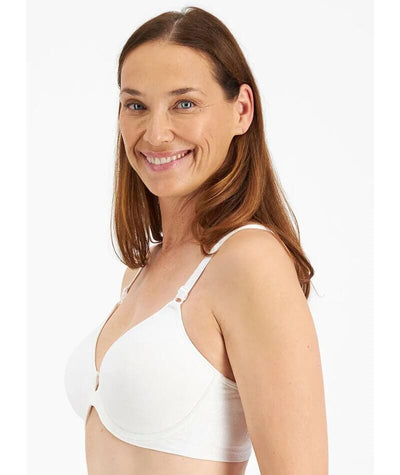 Playtex Front Closure Wire-free Bra - White Bras