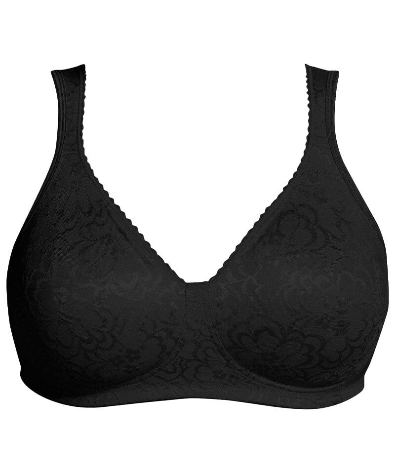 Playtex womens 18 Hour Ultimate Lift and Support Wire Free Bra,  Black/White, 40B