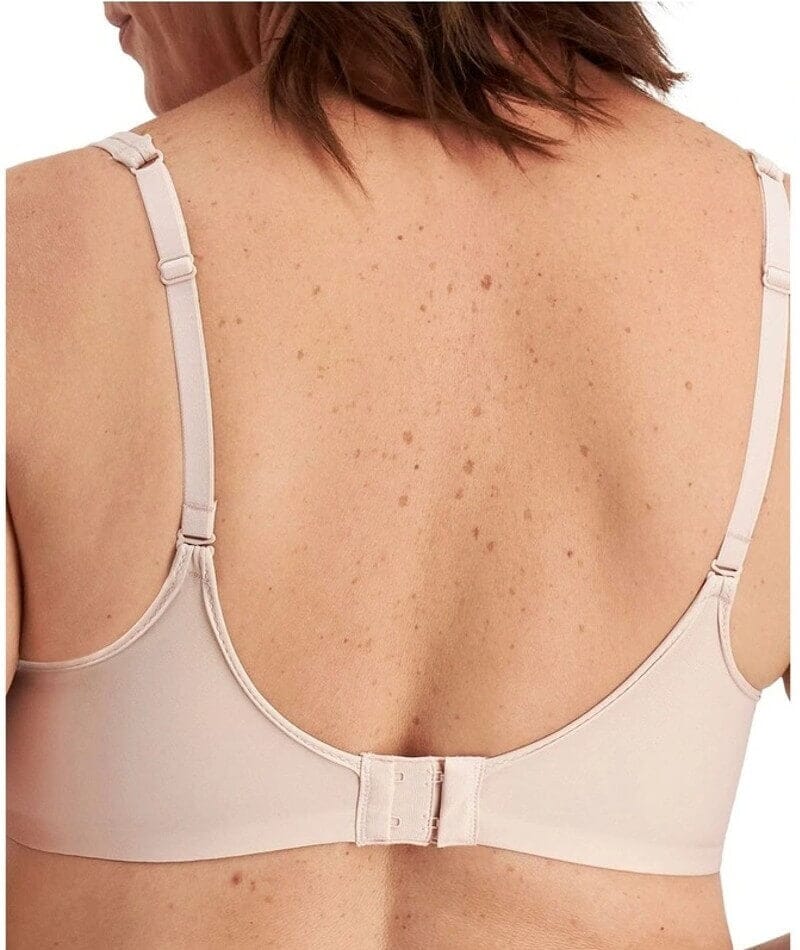 Playtex Ultralight Illusion Neckline Underwire Bra - Sandshell - Curvy Bras