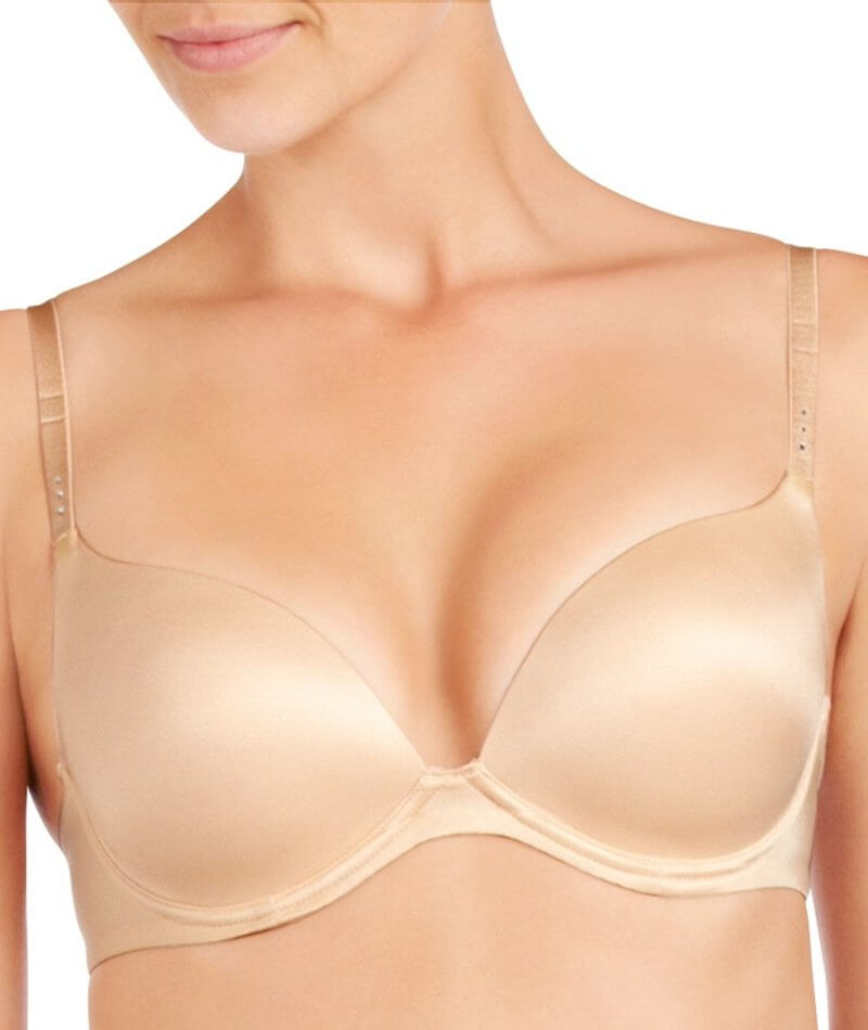 NEW! M&S Marks & Spencer nutmeg brown Perfect Fit push-up plunge memory  foam bra