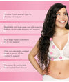 Exquisite Form Fully Front Close Wire-free Posture Bra With Lace - White Bras