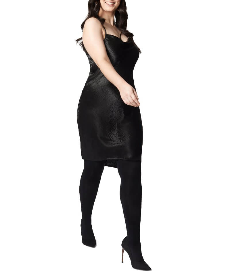 Full Circle  Little black dress, Black opaque tights, Black dress