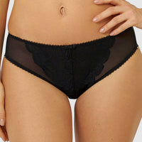 Sans Complexe Ariane Classic Lace & Microfiber Brief - Black