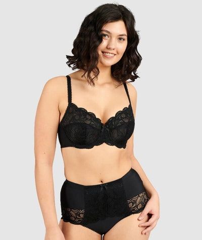 Sans Complexe Ariane Full Cup Underwired Lace Bra - Black Bras
