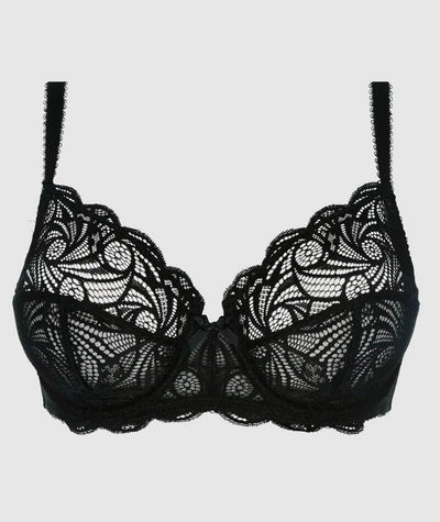 Sans Complexe Ariane Full Cup Underwired Lace Bra - Black Bras