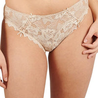 Sans Complexe Arum Microfiber and Lace Hipster Brief - Skin