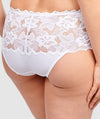 Sans Complexe Arum Mid-Rise Lace Brief - White Knickers
