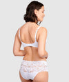 Sans Complexe Arum Mid-Rise Lace Brief - White Knickers