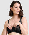 Sans Complexe Clara Front Closure Wire-free Lace Bra - Black Bras