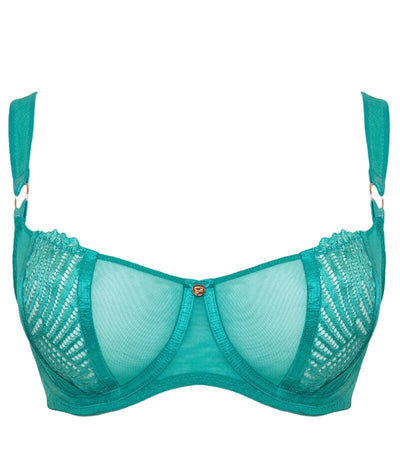 Scantilly Authority Balcony Bra - Blue Lagoon Bras