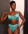 Scantilly Authority Thong - Blue Lagoon Knickers