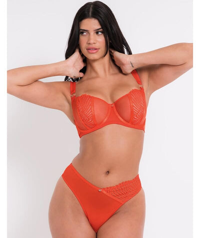 Scantilly Authority Thong - Lava Red Knickers