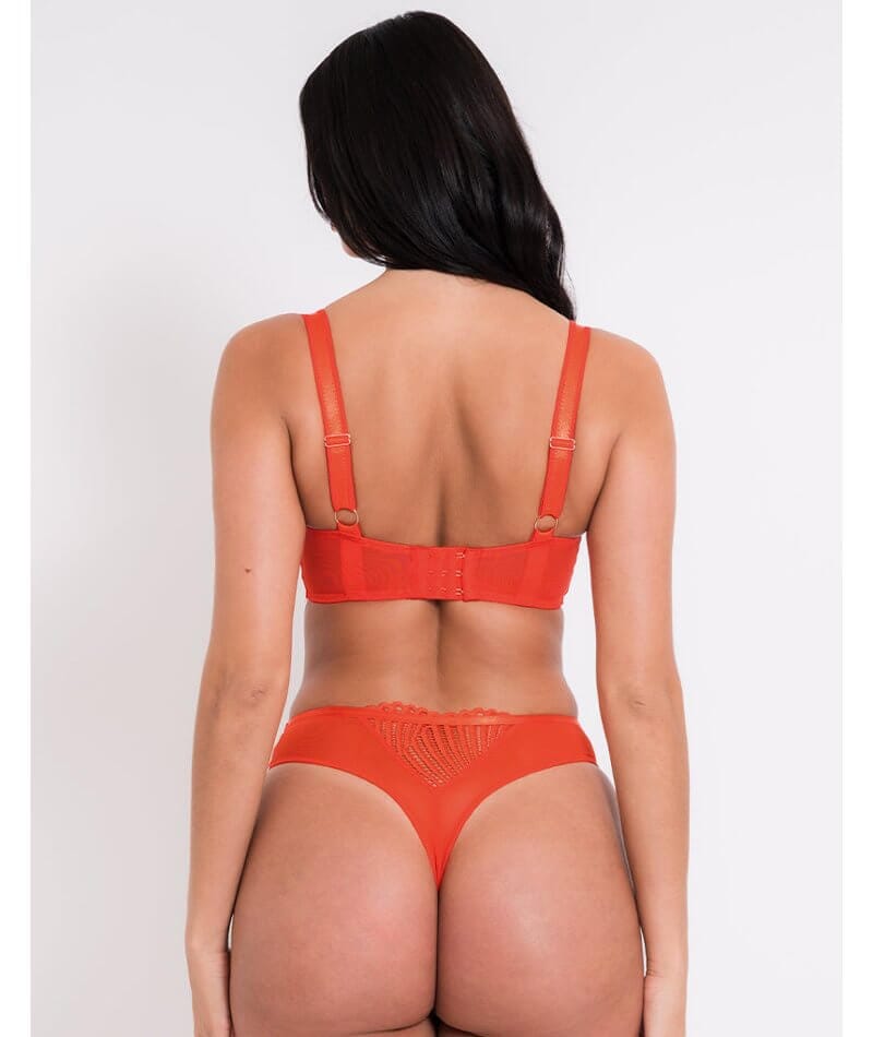 Scantilly Authority Balcony Bra - Lava Red Bras