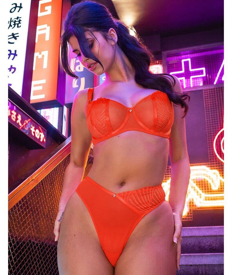 Scantilly Authority Balcony Bra - Lava Red Bras