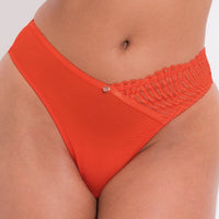 Scantilly Authority Thong - Lava Red
